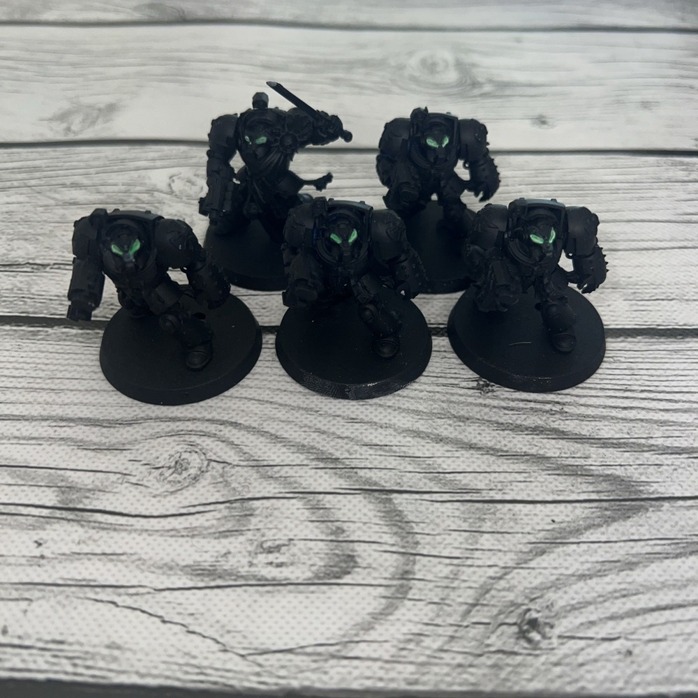 Games Workshop Warhammer 40K 30K Cataphractii Terminator Squad X5 Painted